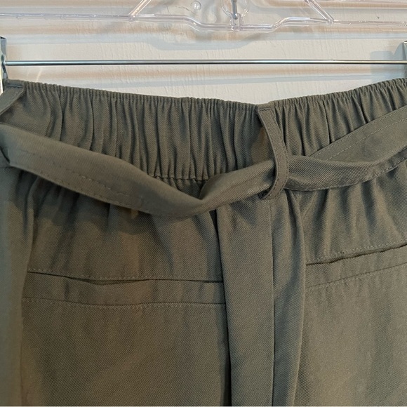 A New Day-Women's High-Rise Pleat Front Shorts - Olive, Size: M - Picture 6 of 11